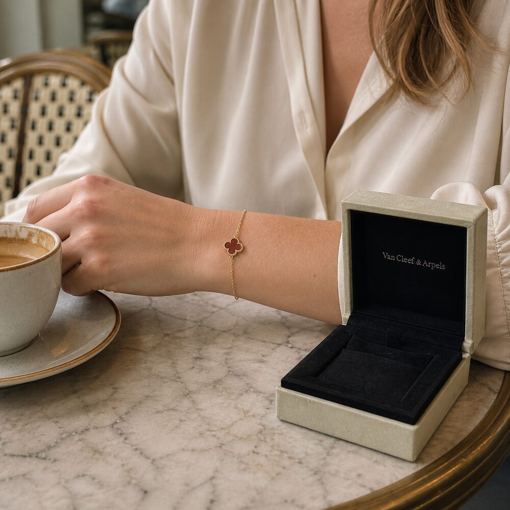 Van Cleef & Arpels Elegant Signature Bracelet Style 3 | New with Box - Picture 9 of 9